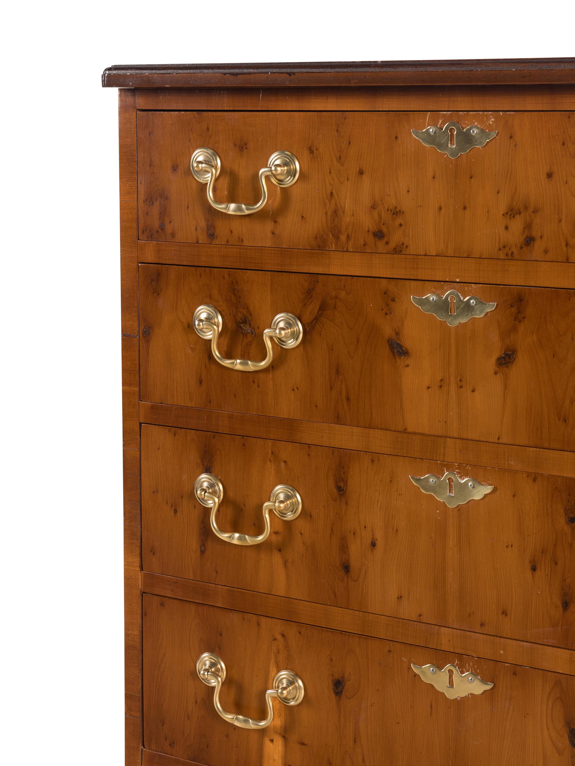 A George III Style Walnut Chest of Drawers