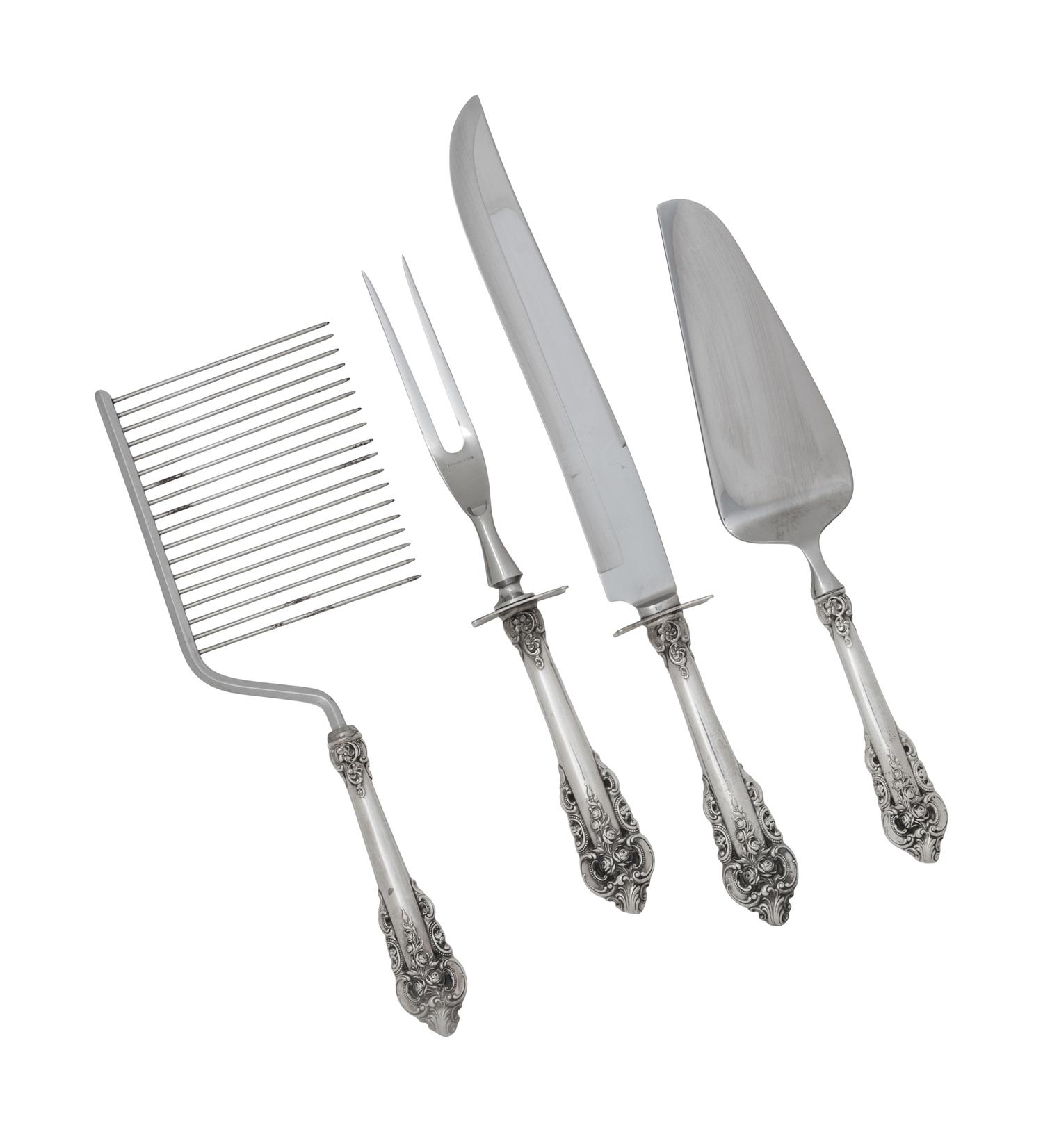An American Silver Grand Baroque Flatware Service