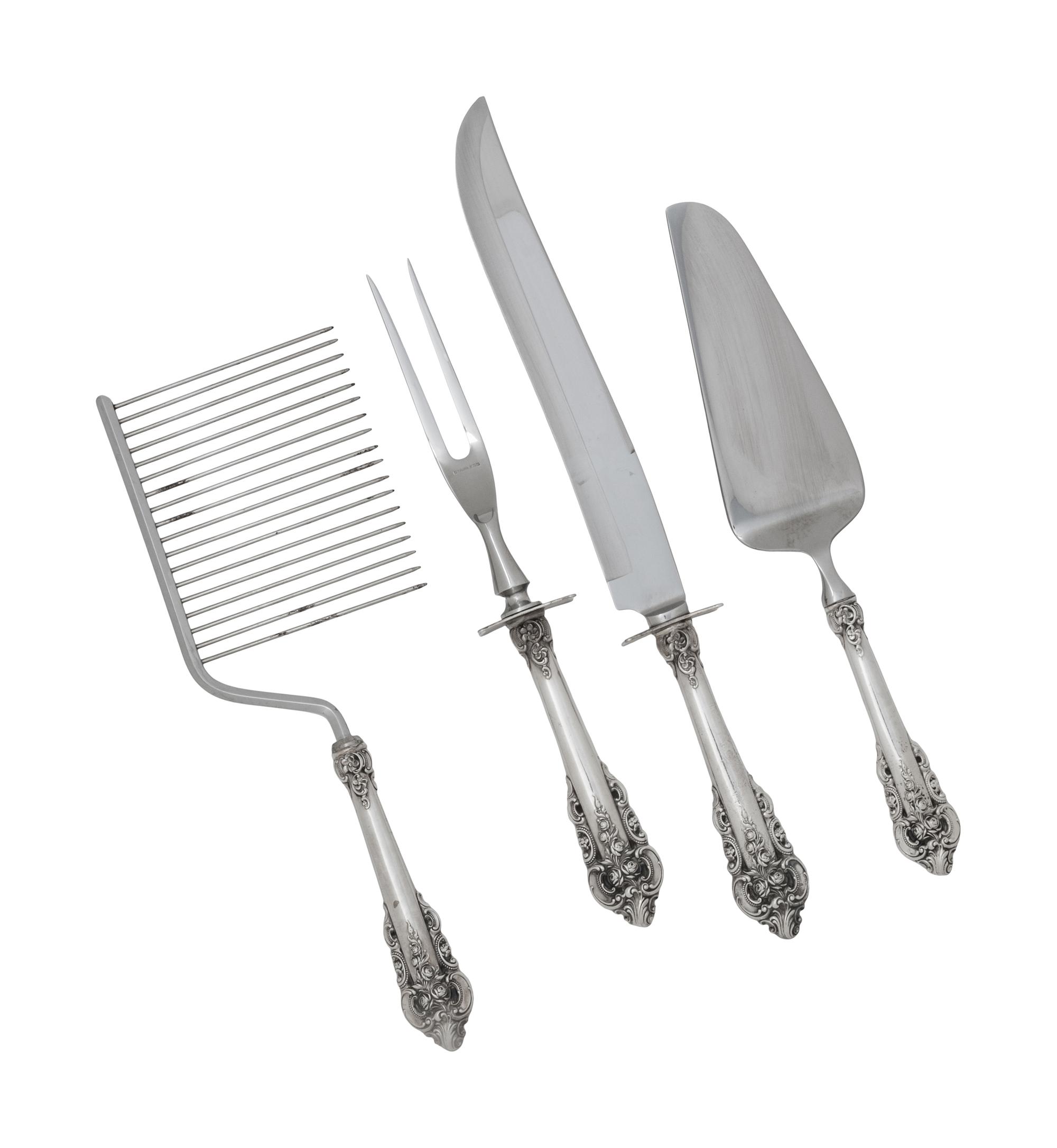 An American Silver Grand Baroque Flatware Service