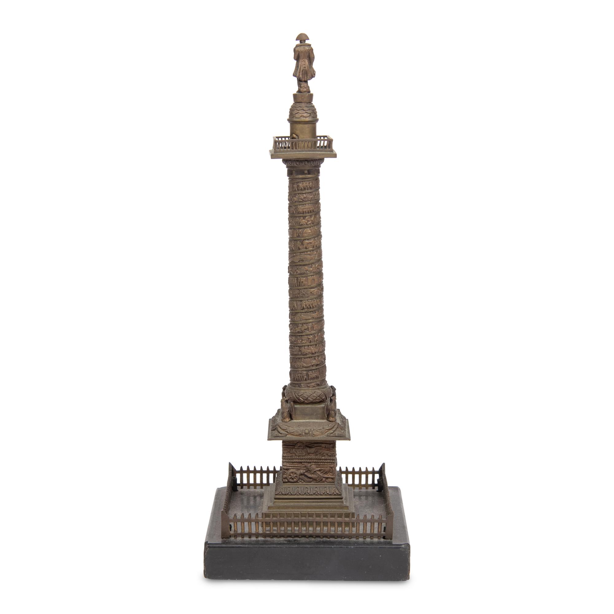 A Grand Tour Bronze Model of the Vendôme Column