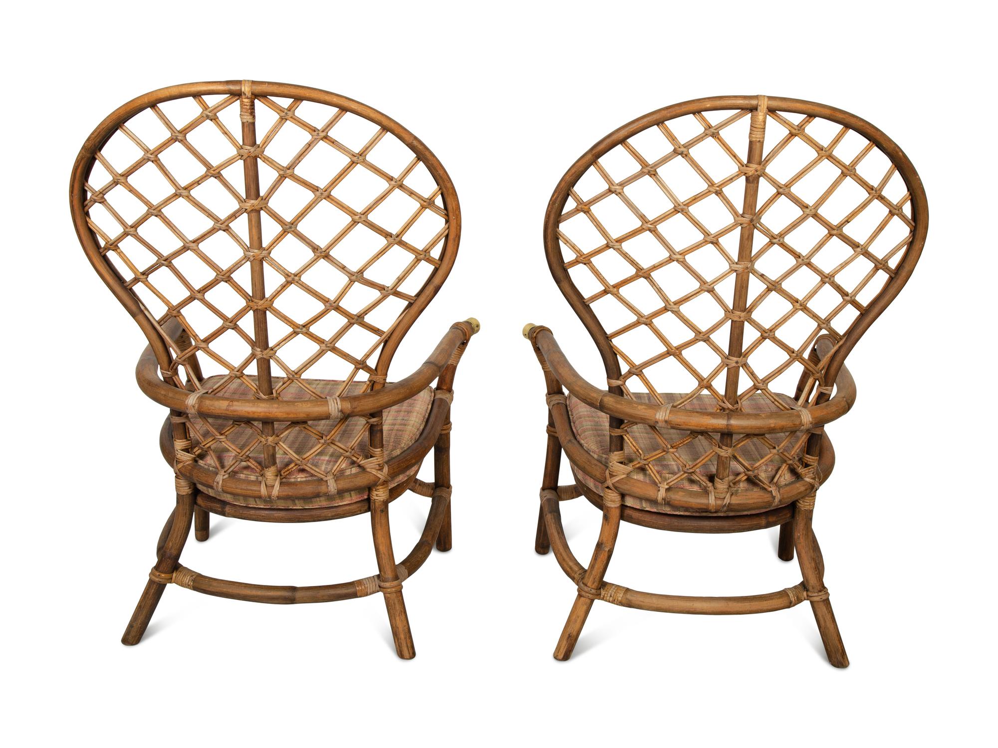 A Pair of Adirondack Style Armchairs