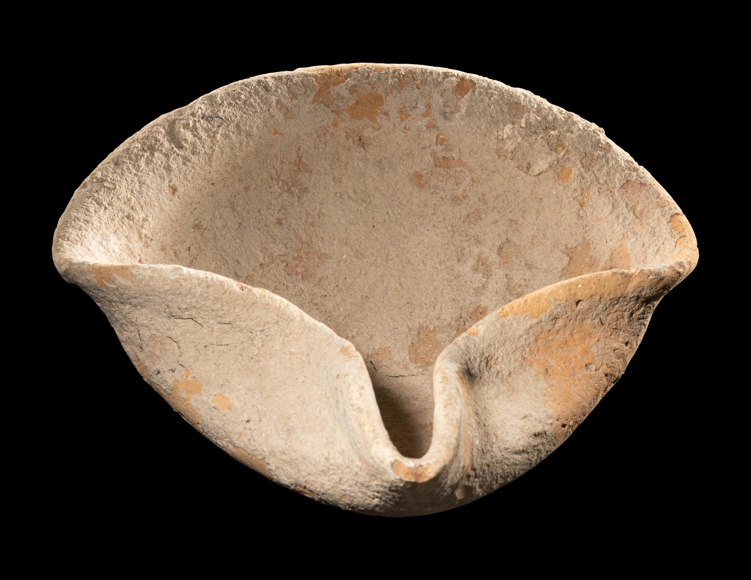 A Holy Land Pottery Oil Lamp