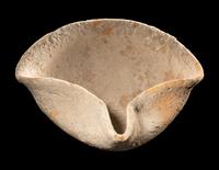 A Holy Land Pottery Oil Lamp