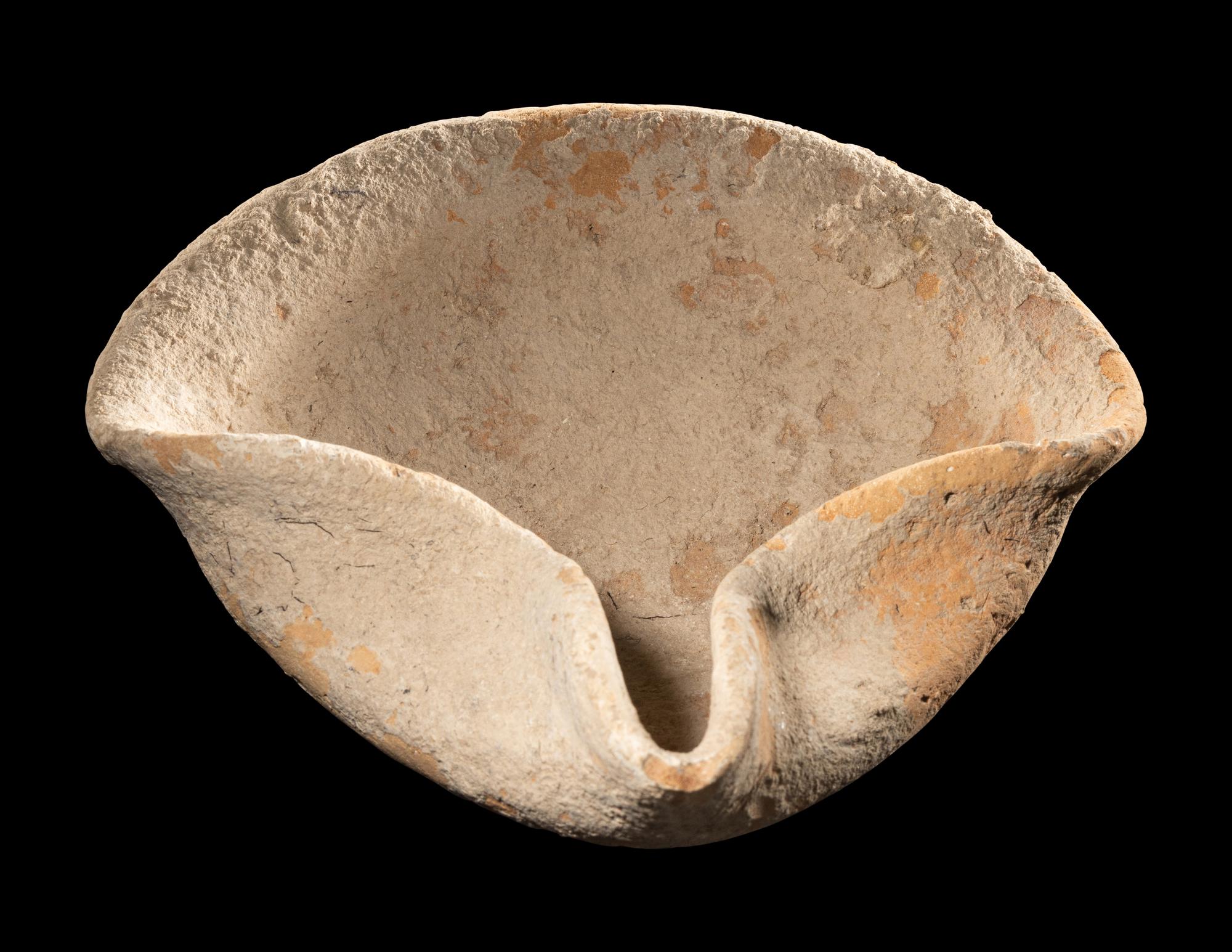 A Holy Land Pottery Oil Lamp