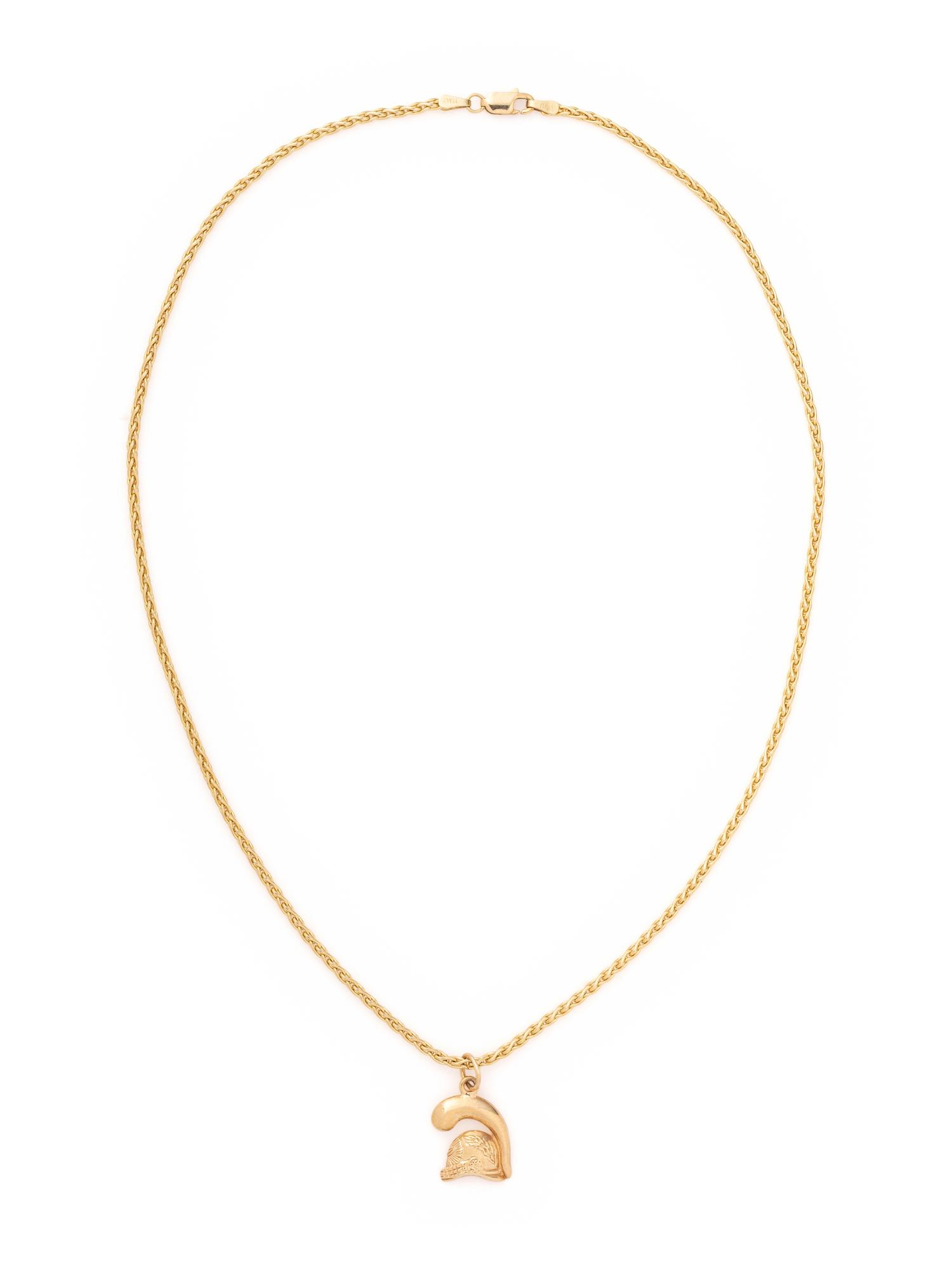 YELLOW GOLD PENDANT/NECKLACE