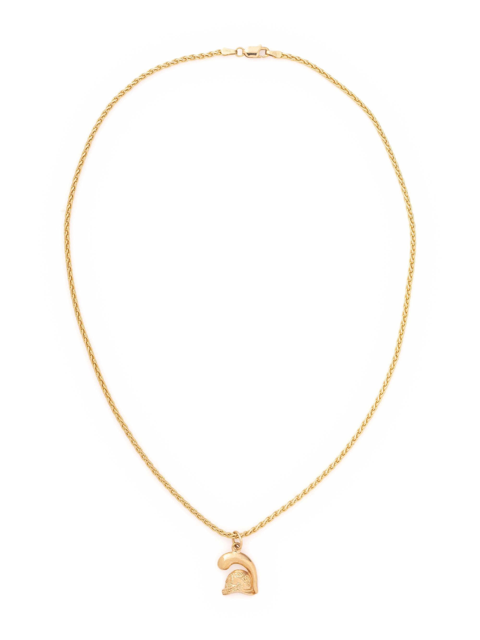 YELLOW GOLD PENDANT/NECKLACE