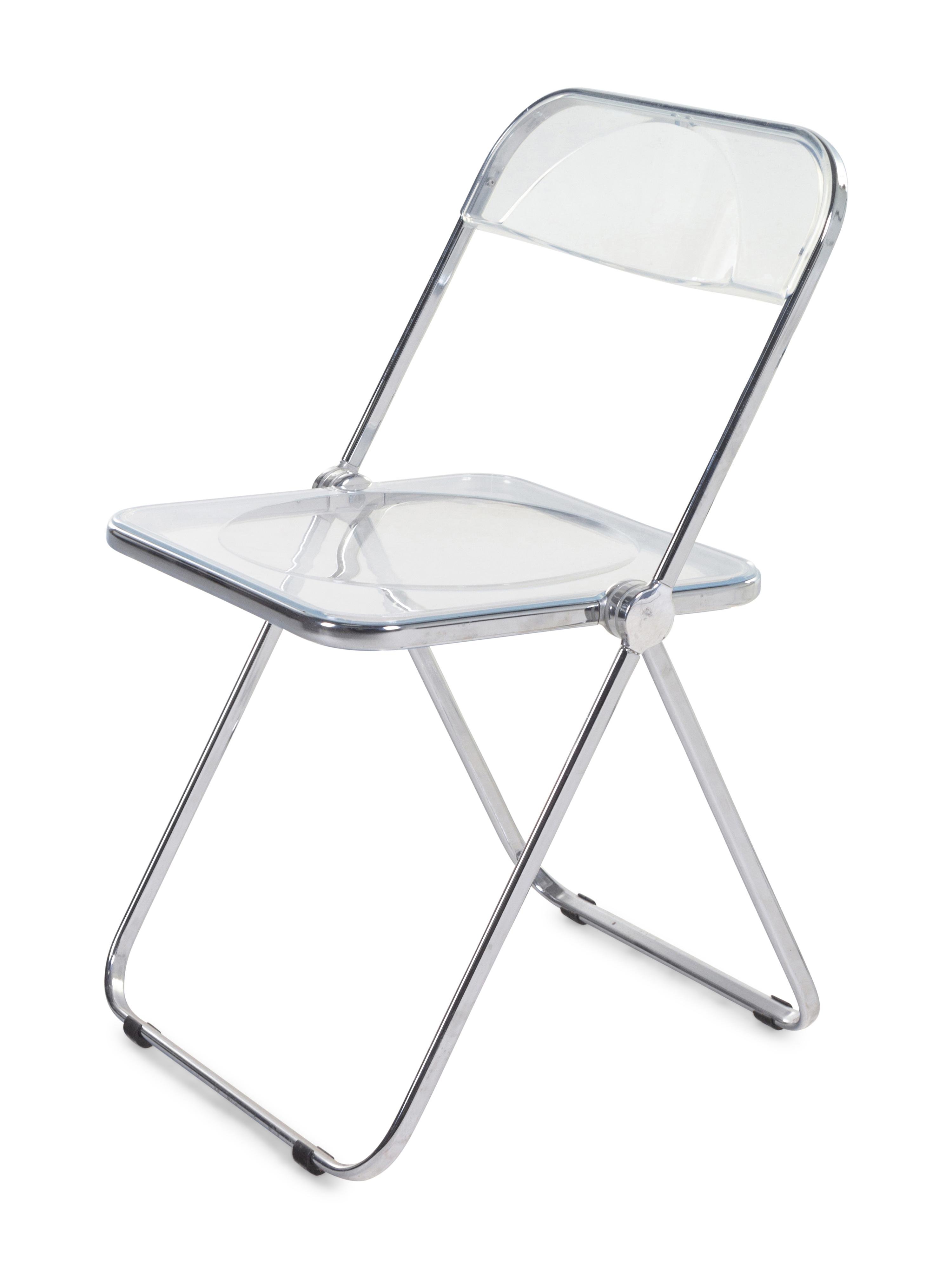 Set of Eight Pia Folding Chairs Anonima Castelli, Italy