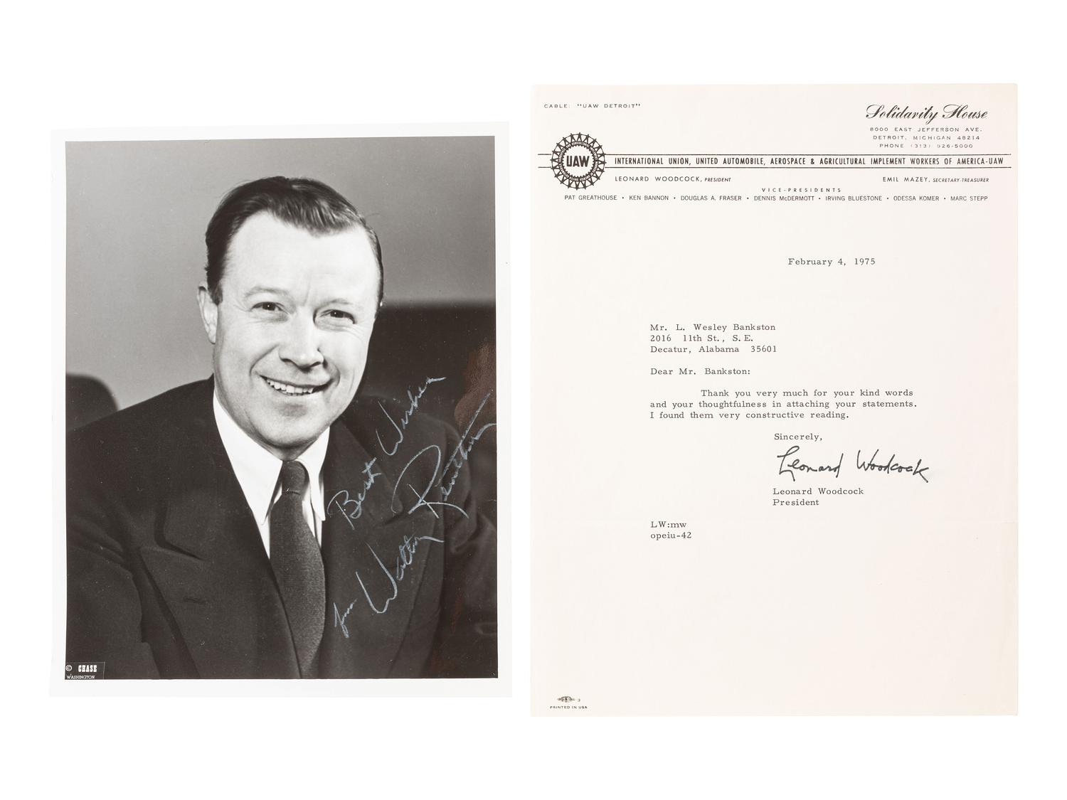 [SOCIAL REFORMERS]. Autographs from labor advocates and other social reformers, comprising: