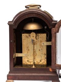 A George III Brass Mounted Mahogany Bracket Clock