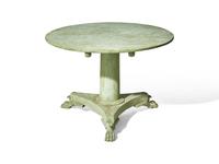 A William IV Painted Center Table DONATED BY BILLY COTTON