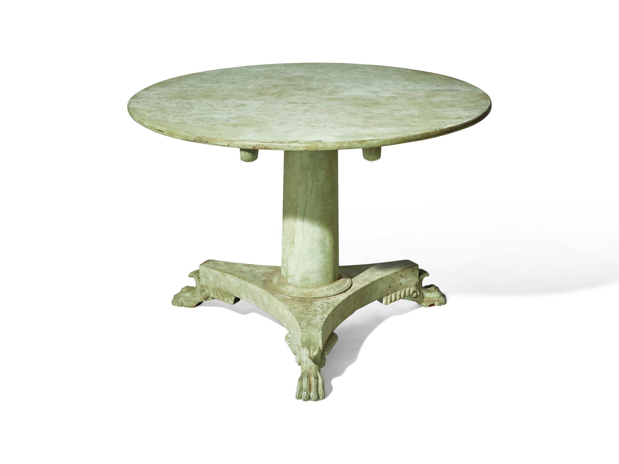 A William IV Painted Center Table DONATED BY BILLY COTTON