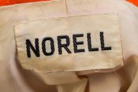 A Norell 1960s Orange Wool Jacket, No size; Belt: 6.5" x 75".