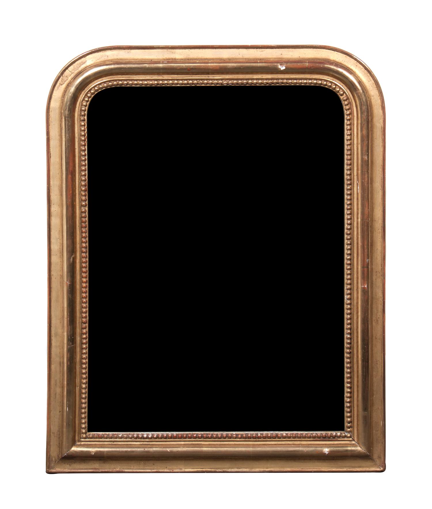 A Giltwood Mirror Height 29 x width 22 1/2 inches.