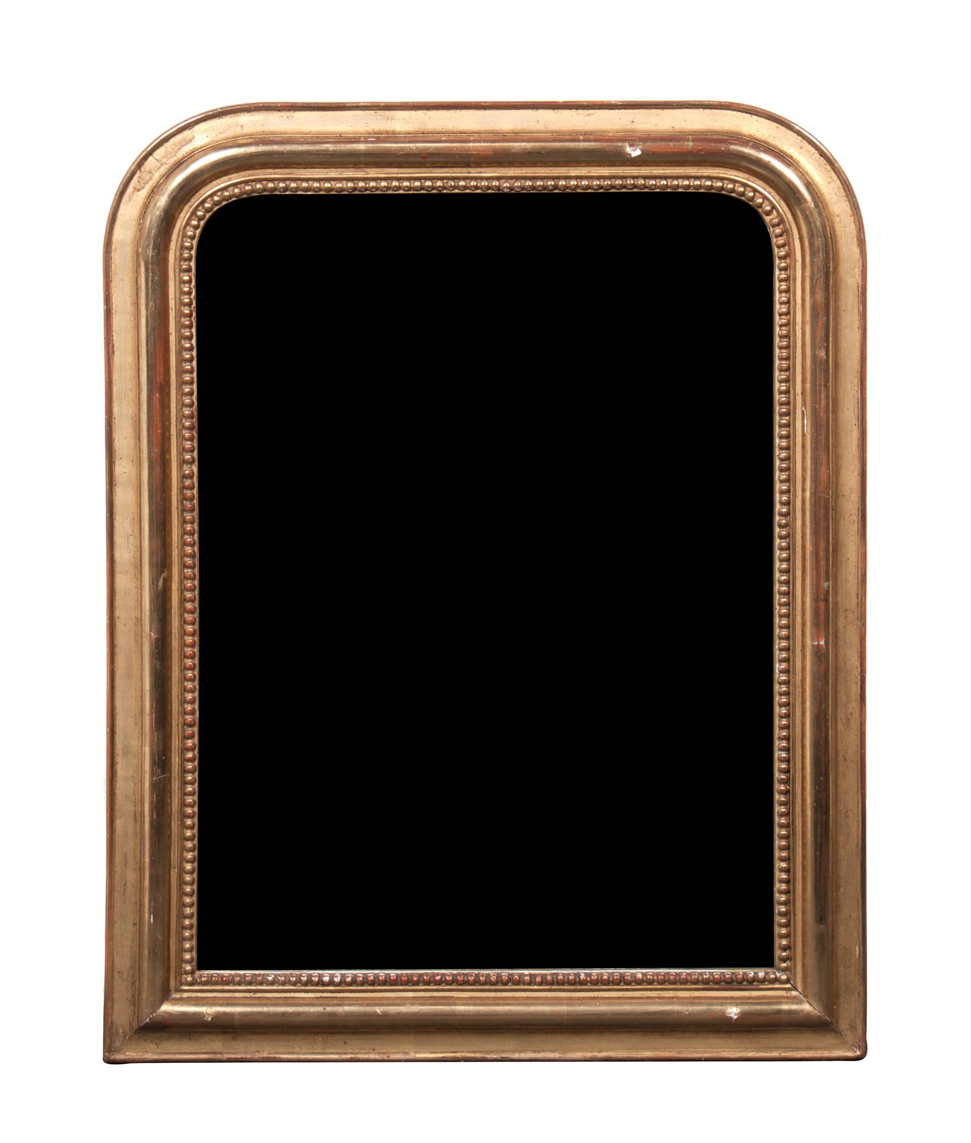 A Giltwood Mirror Height 29 x width 22 1/2 inches.