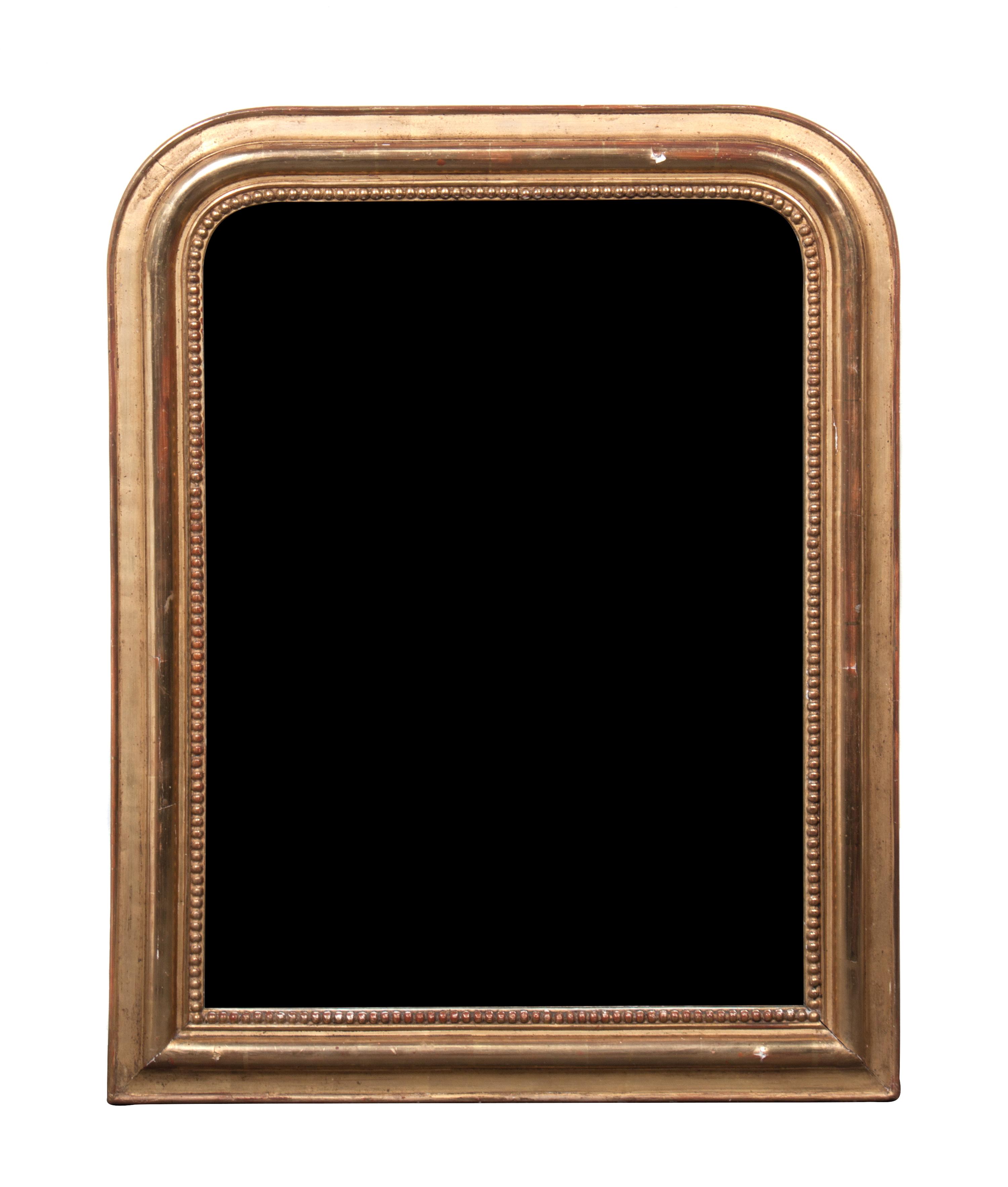 A Giltwood Mirror Height 29 x width 22 1/2 inches.