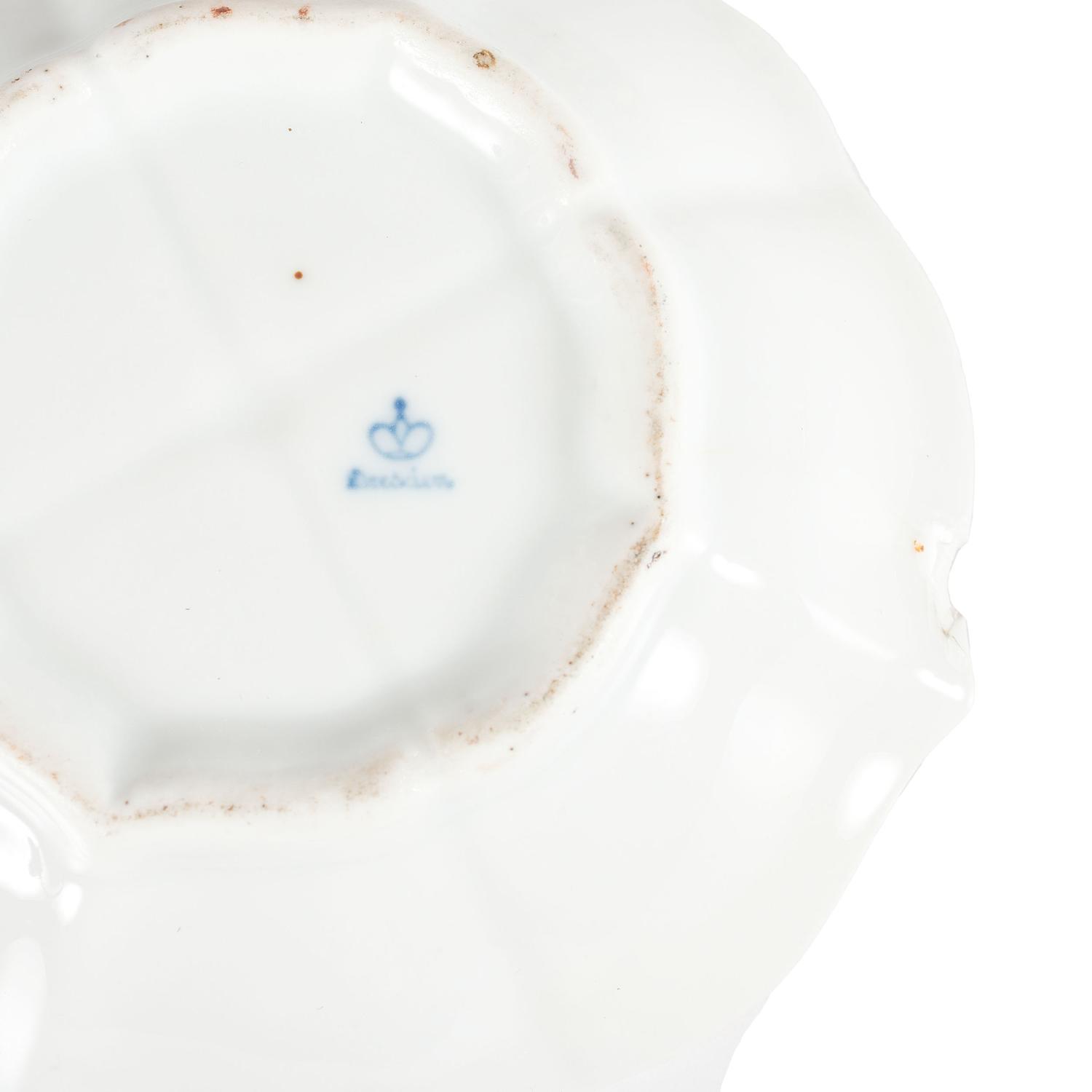 Continental Porcelain Luncheon Plates and Tea Service Including Meissen