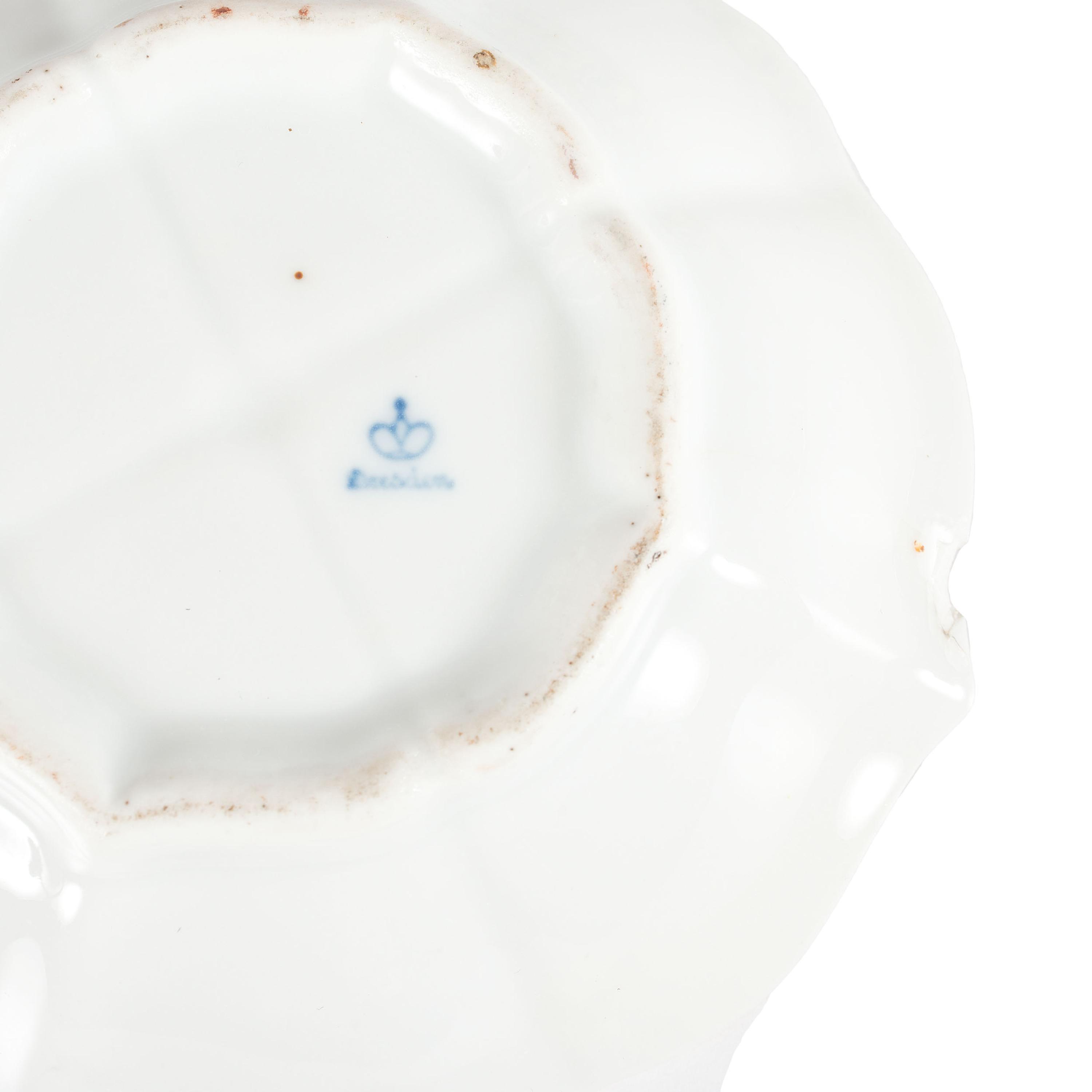 Continental Porcelain Luncheon Plates and Tea Service Including Meissen