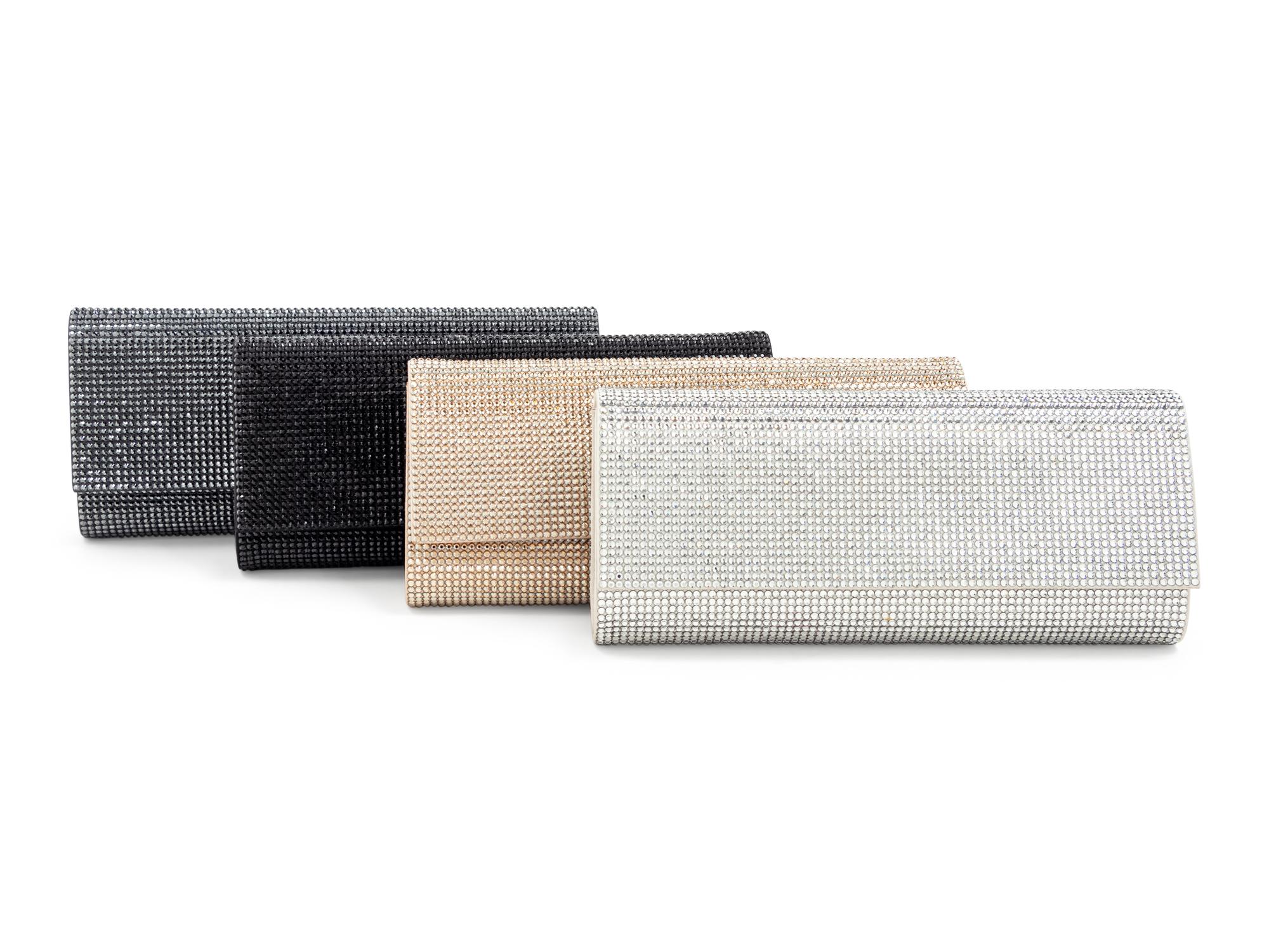 Four Judith Leiber Ritz Fizz Crystal Clutch Bags