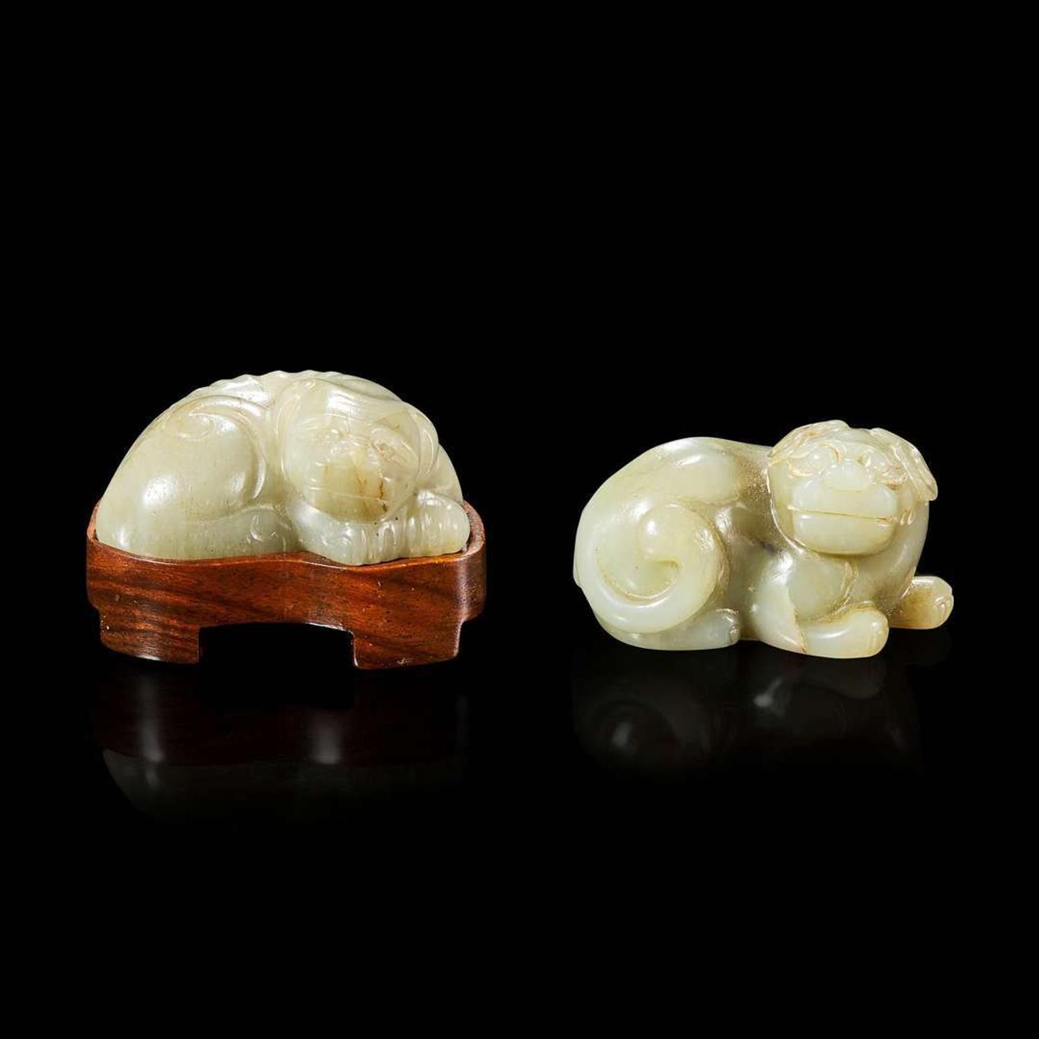 Two Chinese jades carvings 玉雕两件 Qing dynasty or earlier ????