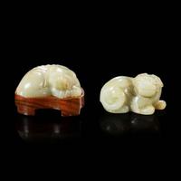 Two Chinese jades carvings 玉雕两件 Qing dynasty or earlier ????