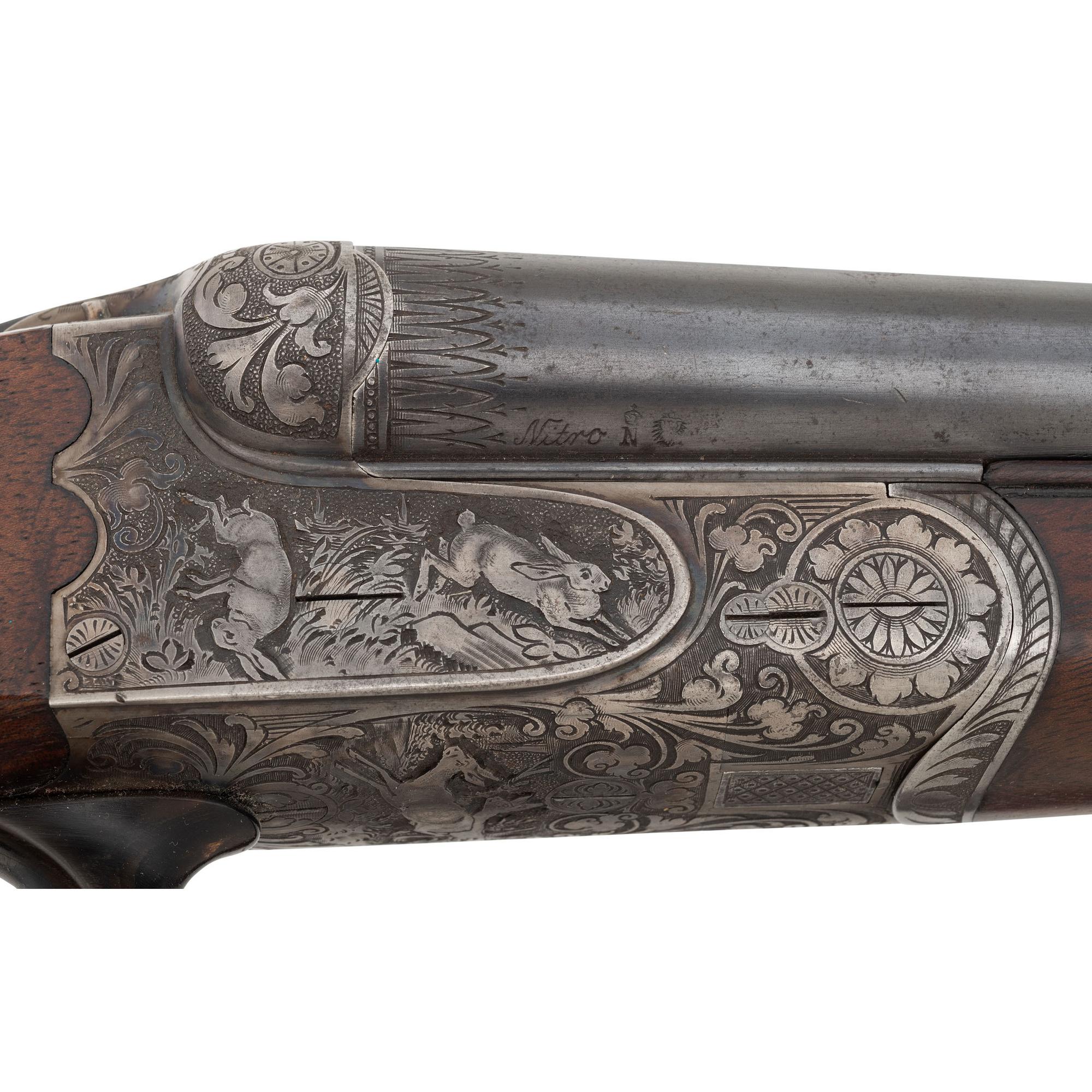 ** German SxS Boxlock Shotgun German Guild Gun