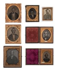 [EARLY PHOTOGRAPHY]. 22 hard images of men with facial hair and/or interesting hairstyles.