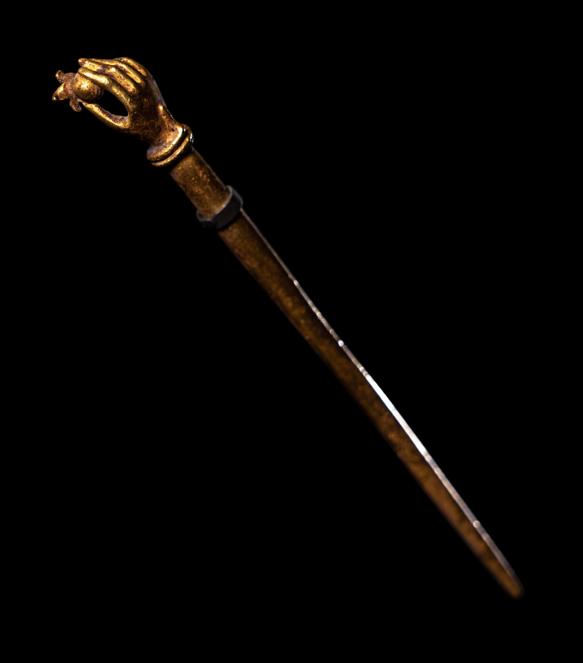 A Roman Gold Hairpin in the Form of a Hand Holding a Pomegranate