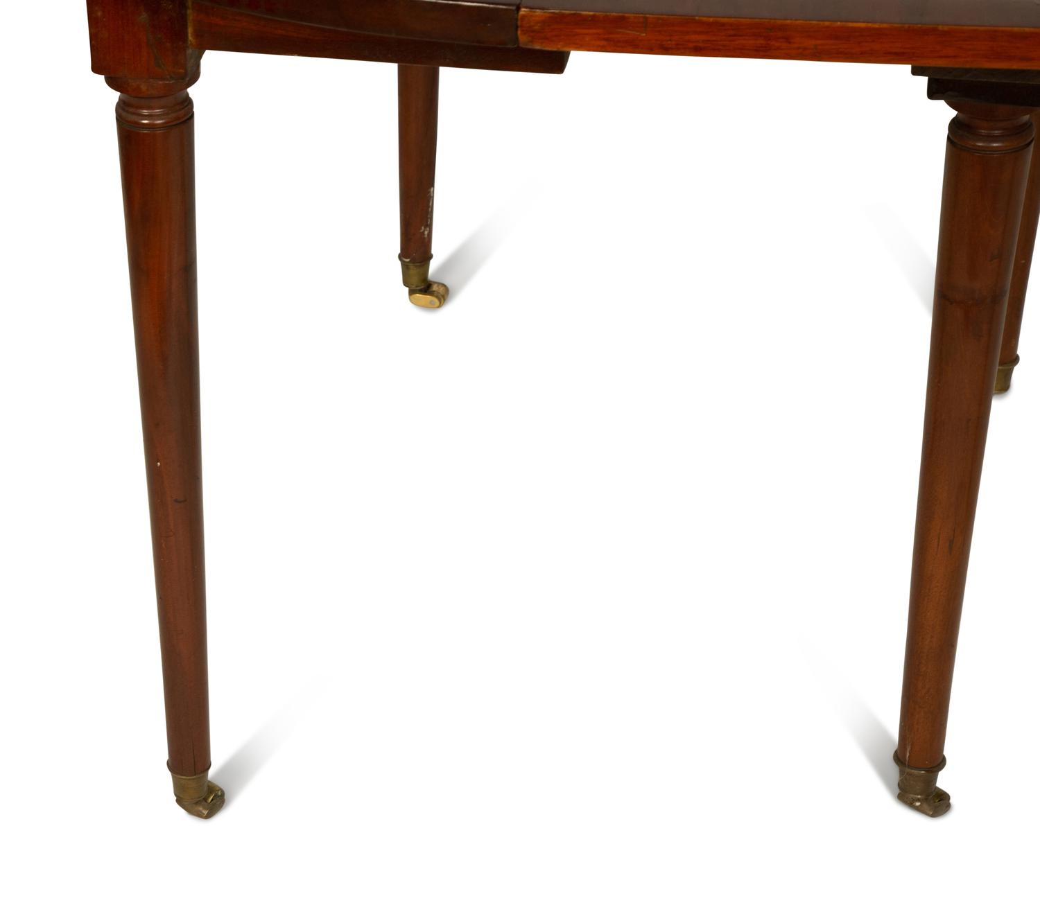A Directoire Mahogany Drop-Leaf Dining Table