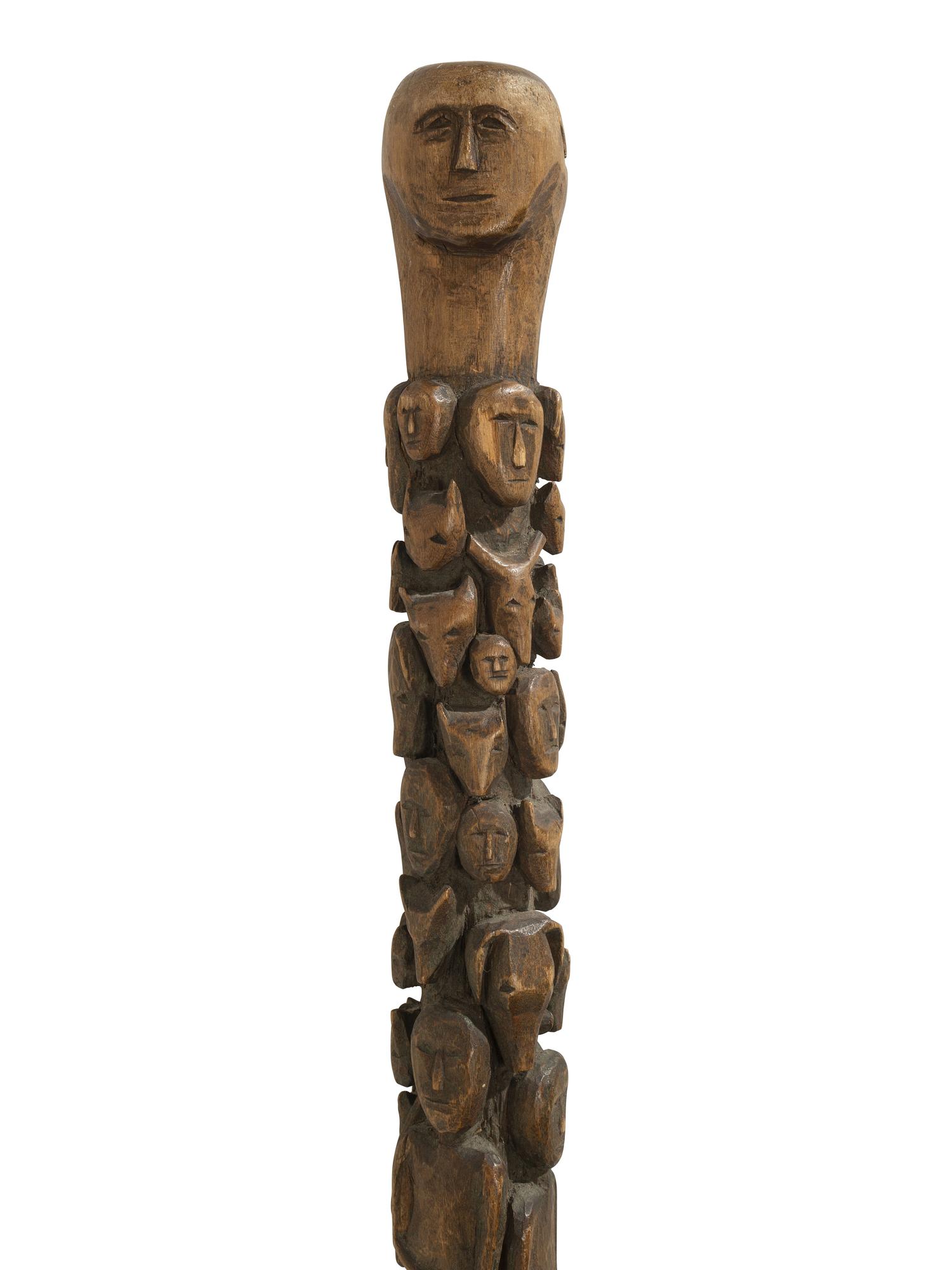 Northeastern Figural Carved Cane