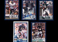 A Group of 75 Chicago Bears Signed Autograph Team Issued Football Cards Including Multiple Hall of Fame and Deceased Players (Beckett Authentication Services BAS Certified),