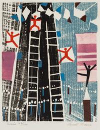 Lowell Naeve, (American, 1917-2014), A group of 3 works: Circus, 1962, Grouper and The Sea, 1964