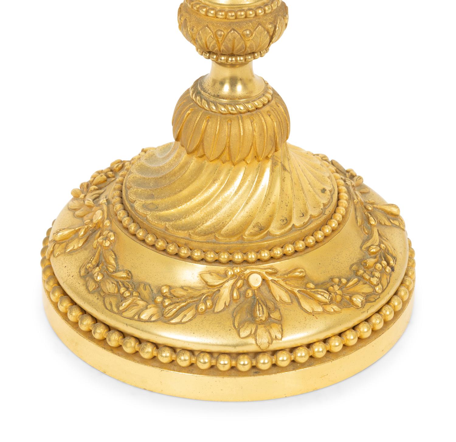 A French Gilt Bronze Lamp Base by Maison Gagneau, Paris