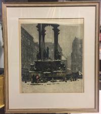 Artist Unknown, (20th century), Hoher Markt in Vienna in Winter