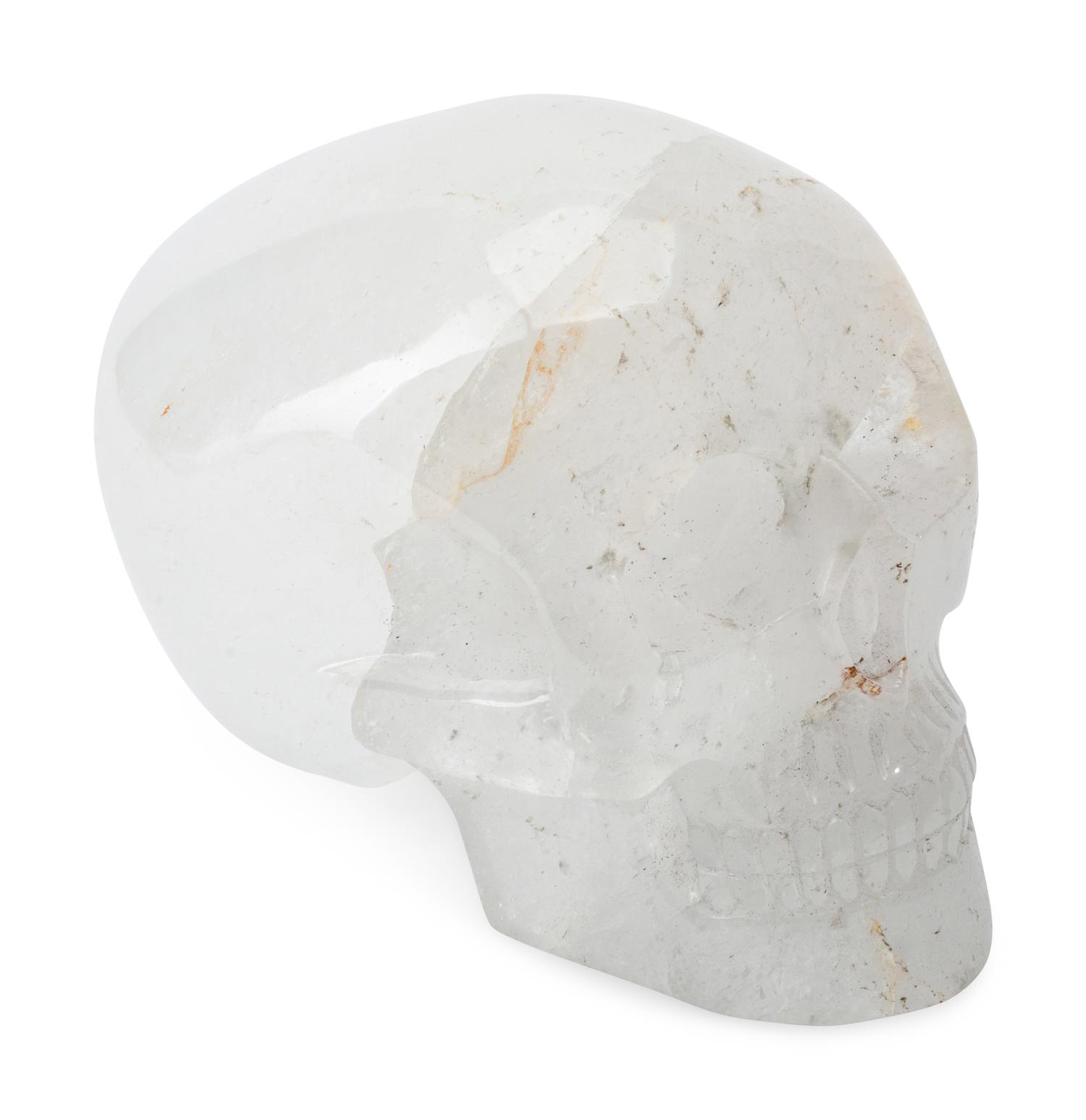A Large Carved Rock Crystal Skull