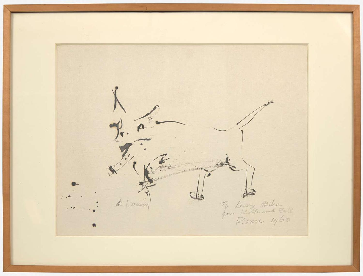 Willem de Kooning (American/Dutch, 1904-1997) - Untitled (Dog)