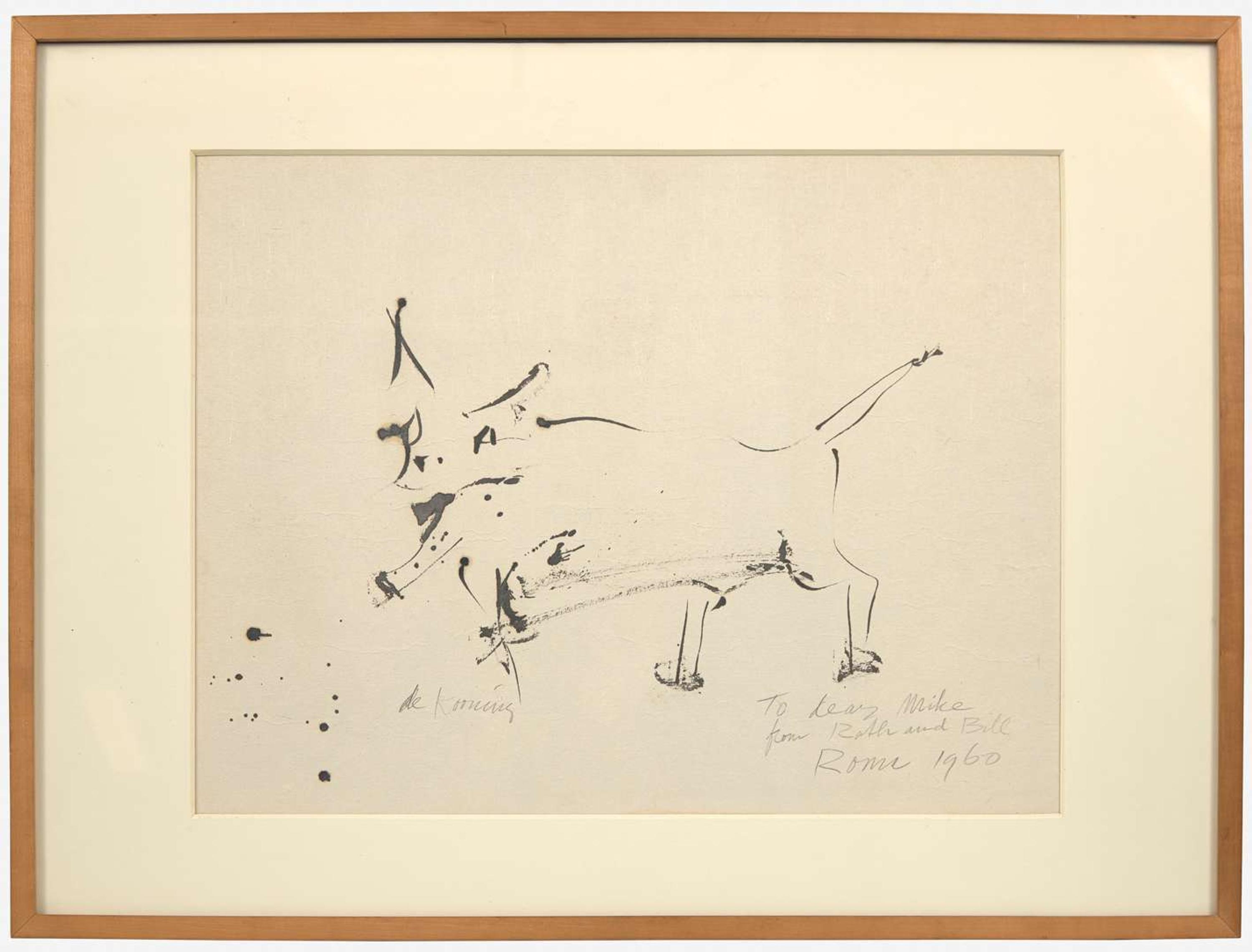Willem de Kooning (American/Dutch, 1904-1997) - Untitled (Dog)