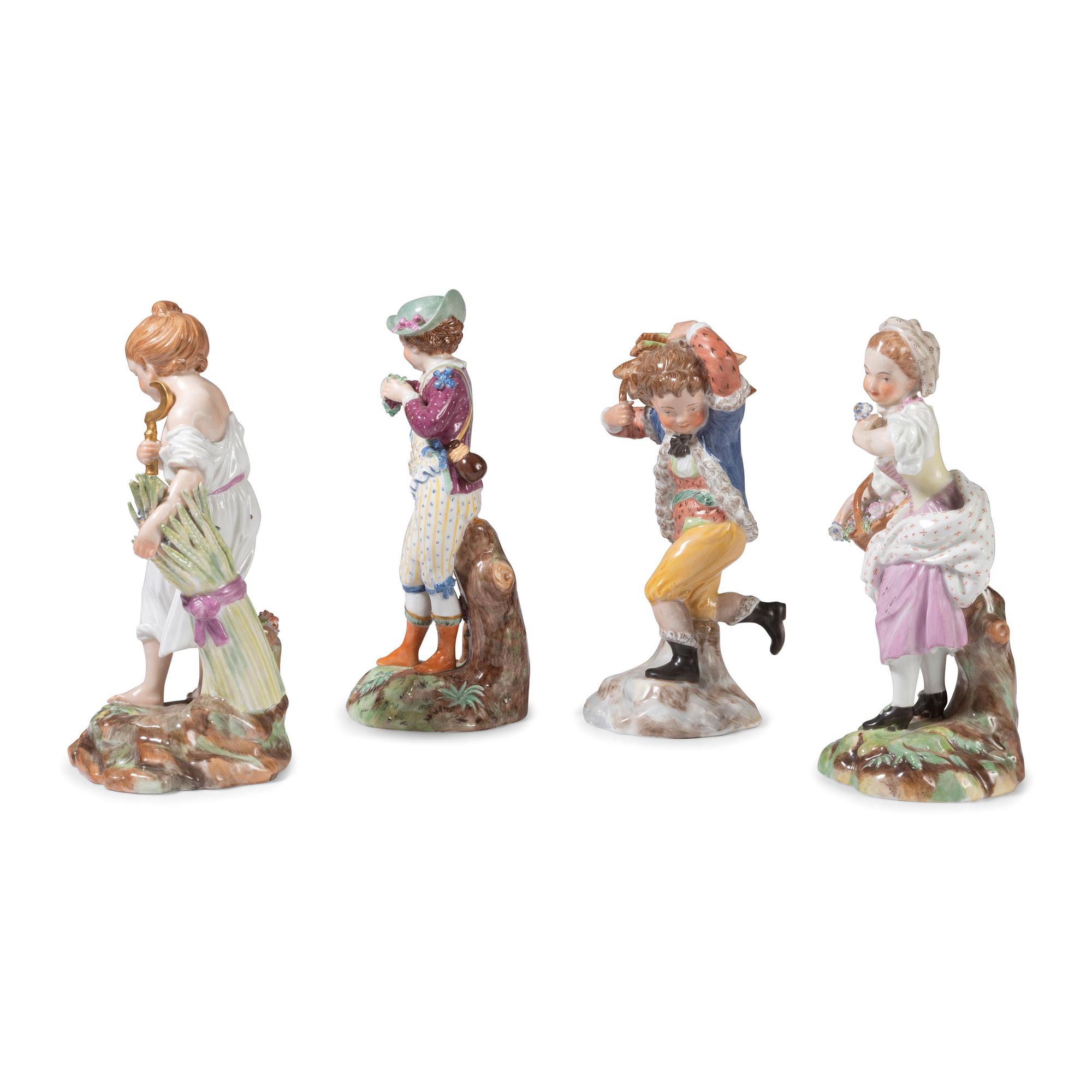Four Royal Copenhagen Porcelain Figures Allegorical of Seasons