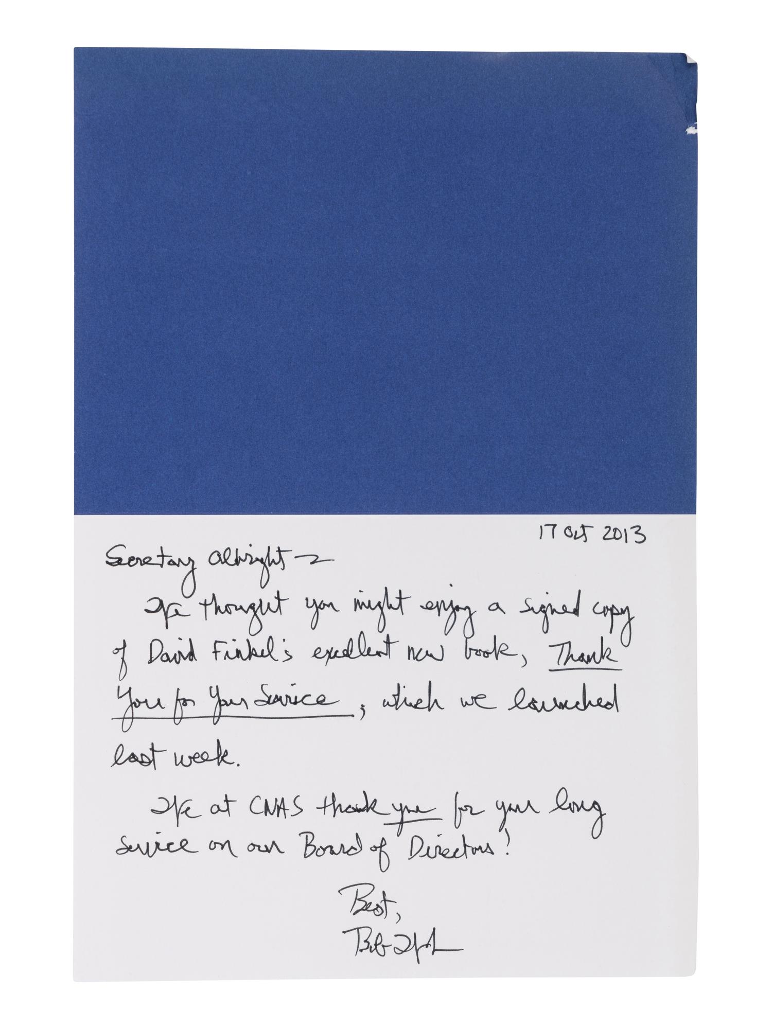 MILITARY A group of 3 FIRST EDITIONS, ONE INSCRIBED TO SECRETARY ALBRIGHT: