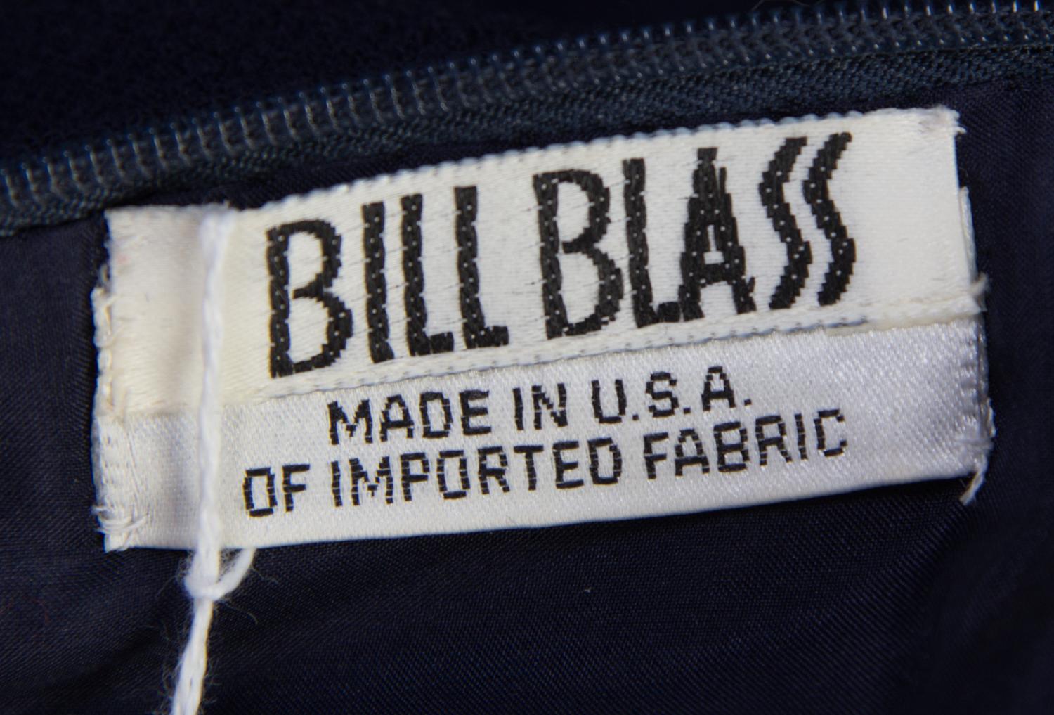 A Bill Blass Navy Sleeveless Sheath Dress, Size: 8.