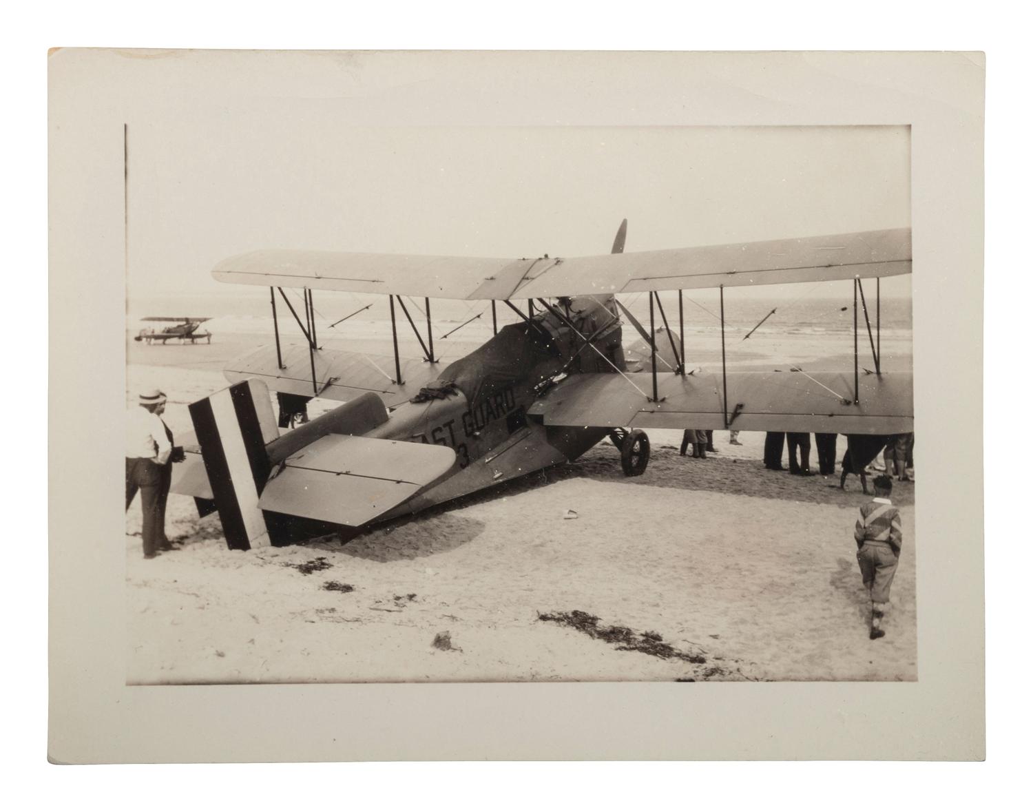[AVIATION]. A group of 34 RPPCs & photographs of early airplanes and dirigibles.