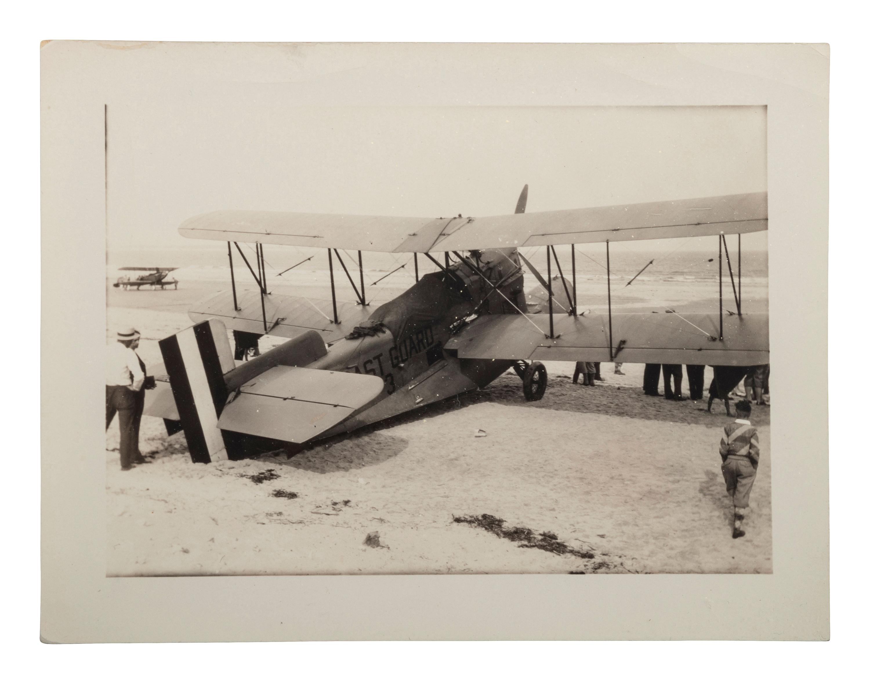[AVIATION]. A group of 34 RPPCs & photographs of early airplanes and dirigibles.