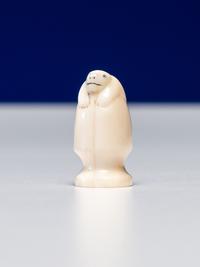 Inuit Carved Walrus Ivory Chess Set