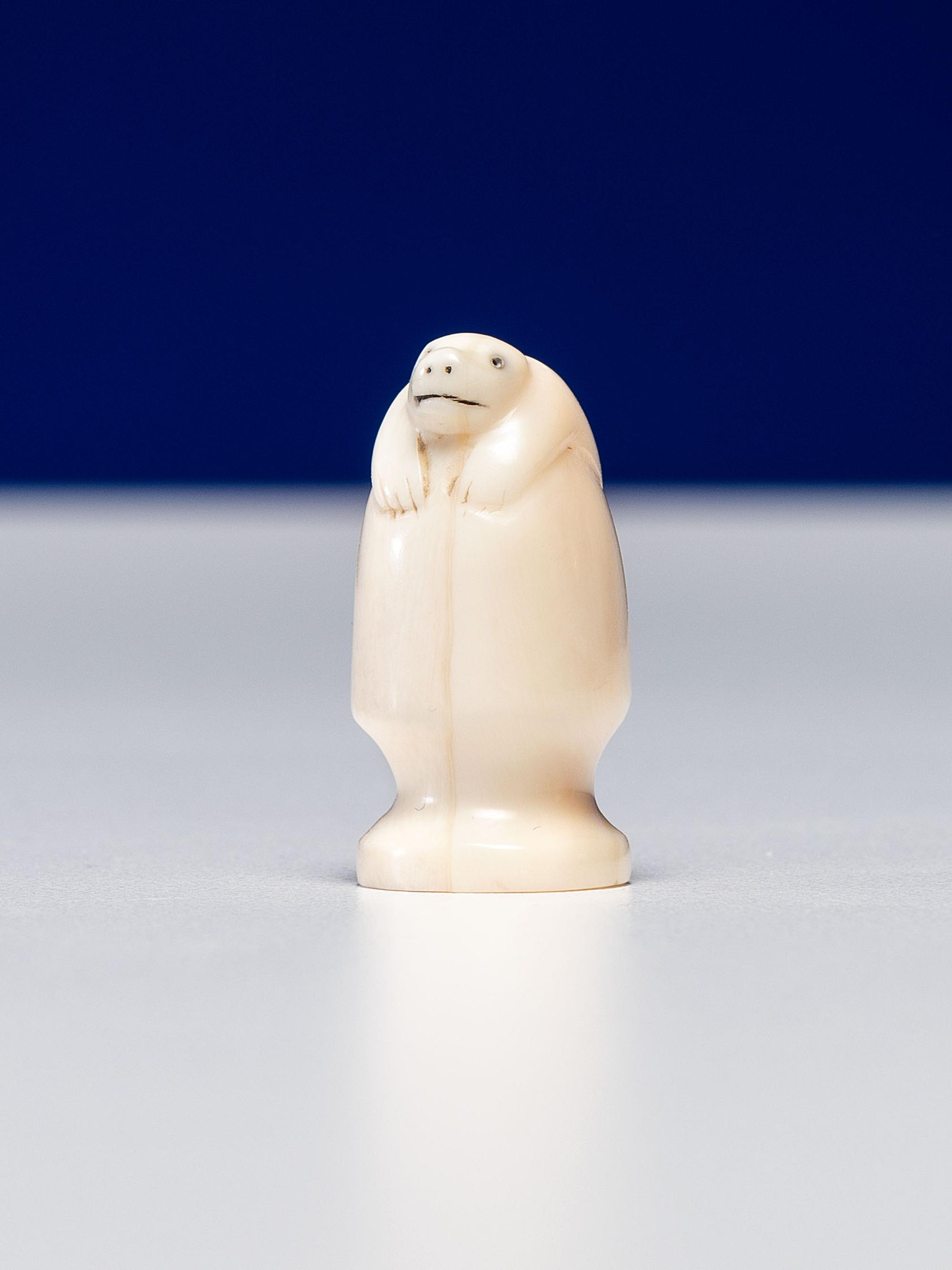 Inuit Carved Walrus Ivory Chess Set