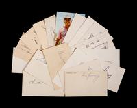 A Group of 17 Golf Champion and Hall of Fame Signed Autographs,