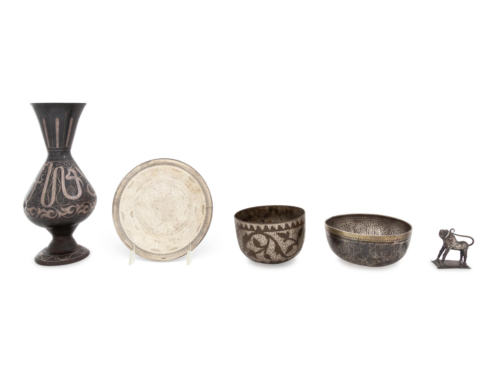 Five Middle Eastern Silver Articles