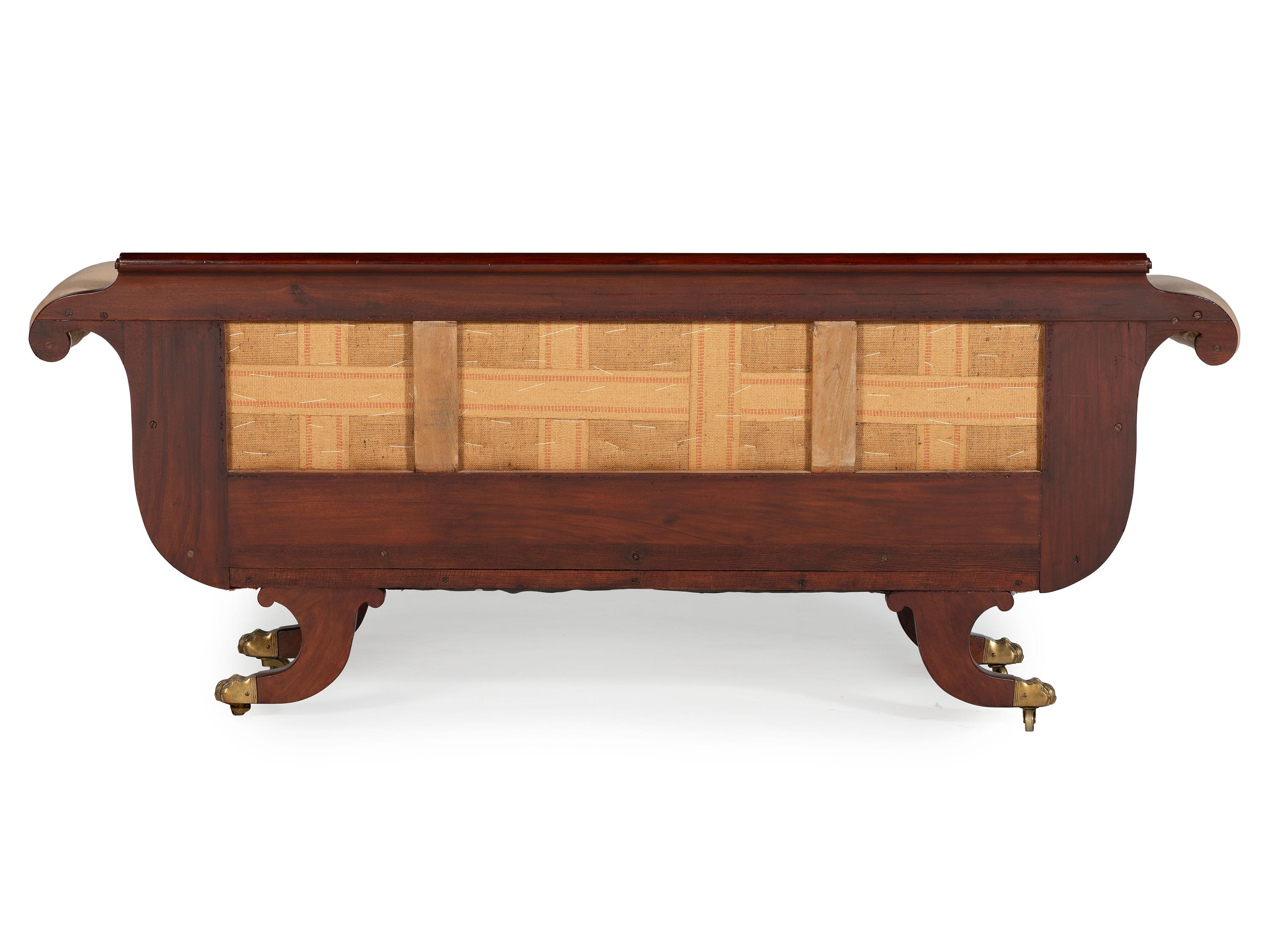 A Pair of Classical Style Mahogany Sofas in the Manner of William Camp (1773-1822)
