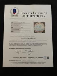 A Group of Eight Hall of Fame and Notable Signed Autograph Baseballs (Beckett Authentication Services BAS Certified),