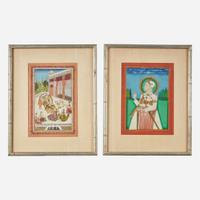 Two Indian school paintings Probably 19th century