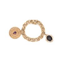 YELLOW GOLD CHARM BRACELET