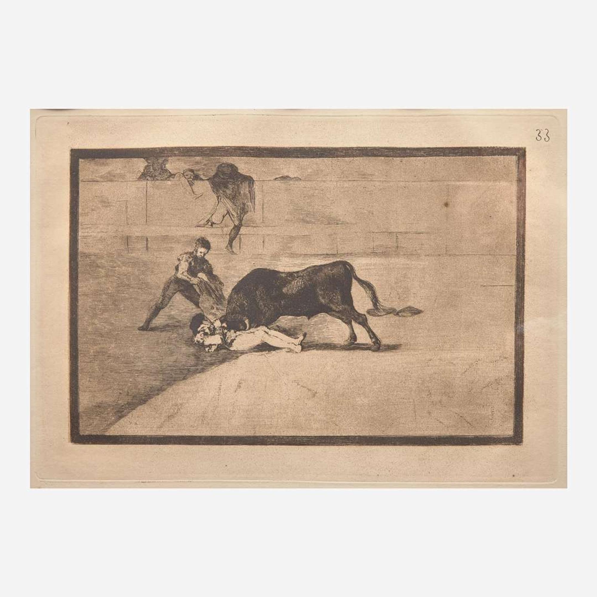 Francisco Goya (Spanish, 1746–1828) Que se la Llevaron (Plate 8 from 'Los Caprichos'); together with 5 other works